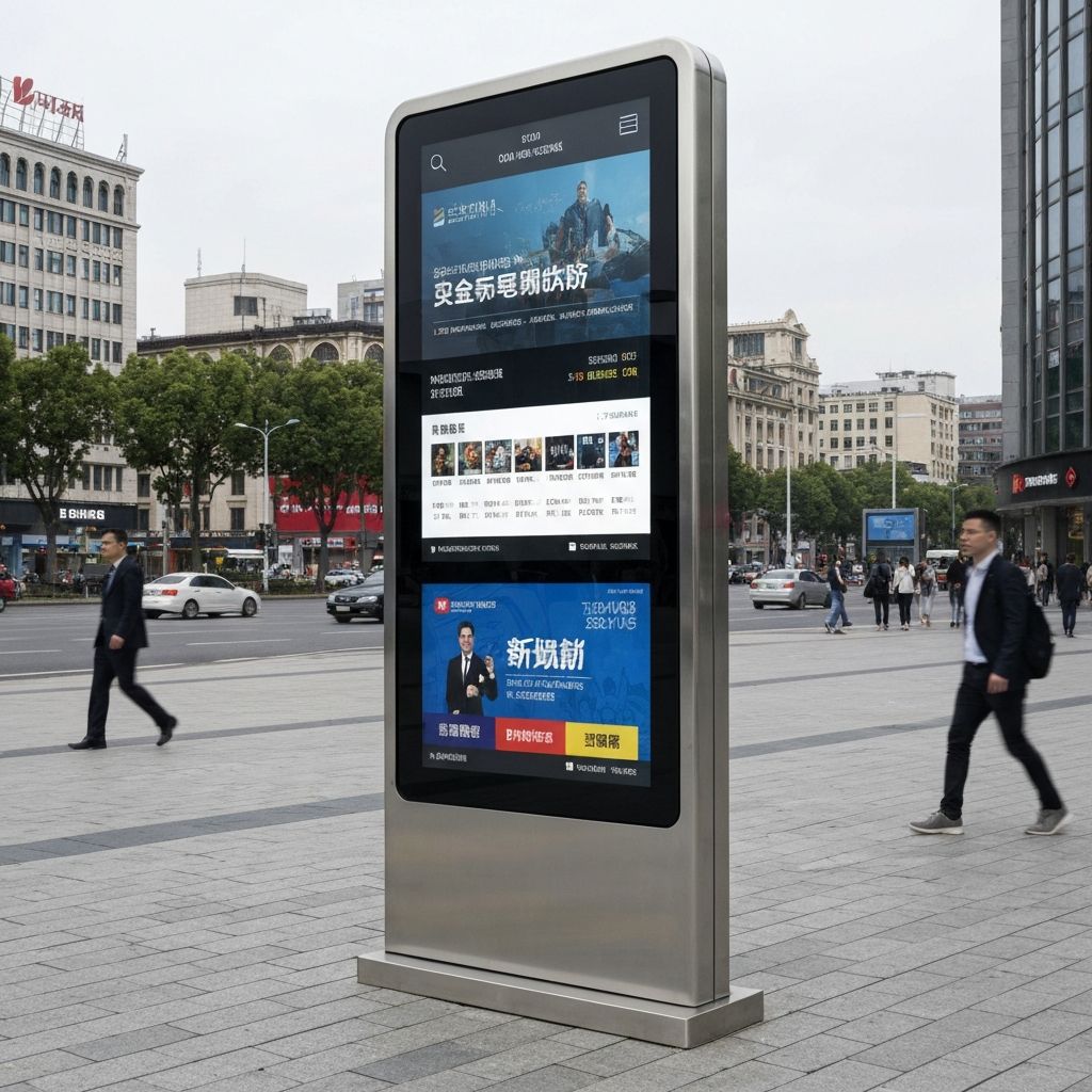 Cletech C01 43" Totem Kabini + Samsung QM43C 43" Signage Ekran